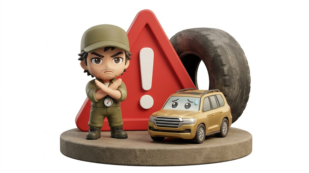 ランクル200のタイヤ交換で失敗しない!車検落ちを防ぐサイズ