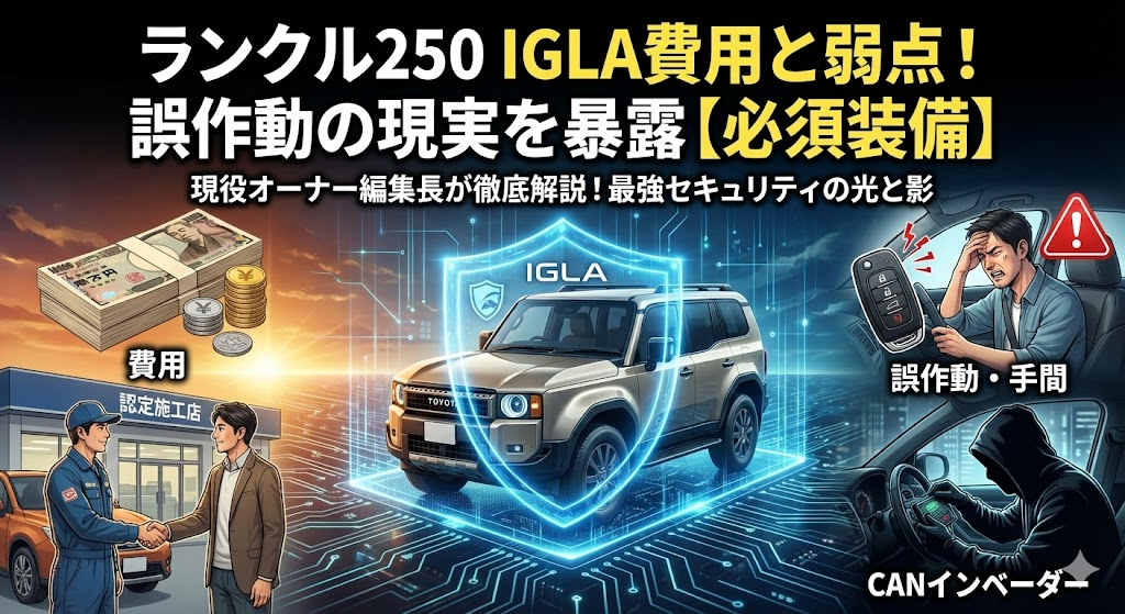 ランクル250 IGLA費用と弱点！誤作動の現実を暴露【必須装備】