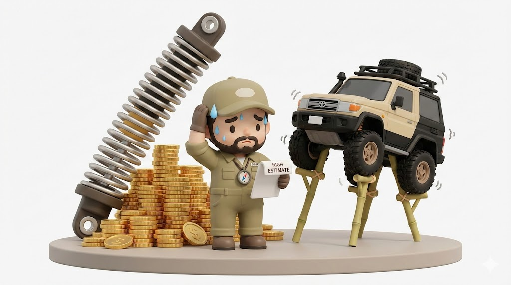 ランクル250リフトアップ費用【30万】2インチUPと車検の真実