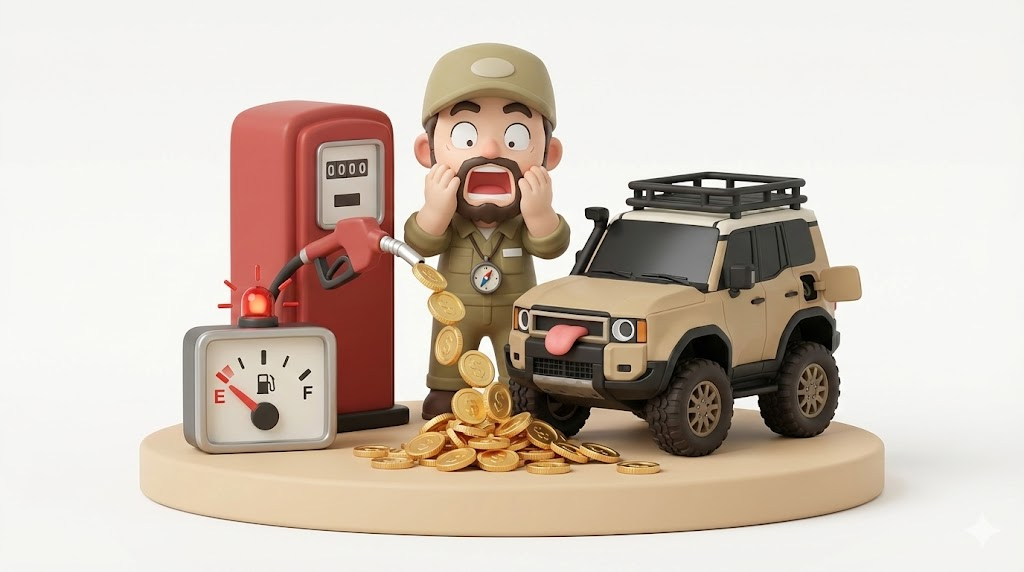 ランクル250燃費：ガソリン実燃費リッター5kmの絶望と対策