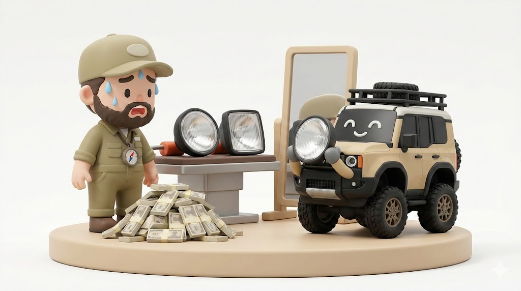 ランクル250丸目化の費用30万！ZX交換の代償と純正品番【悲報】