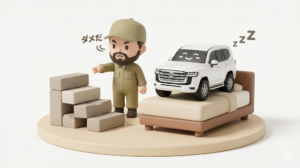 ランクル300車中泊は狭い？段差地獄をフルフラット化する最適解【実測】