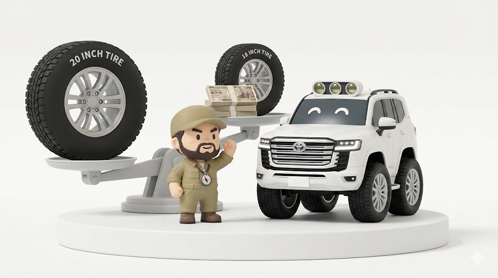 【悲報】ランクル300スタッドレスに20インチは無駄！18インチダウンの真実