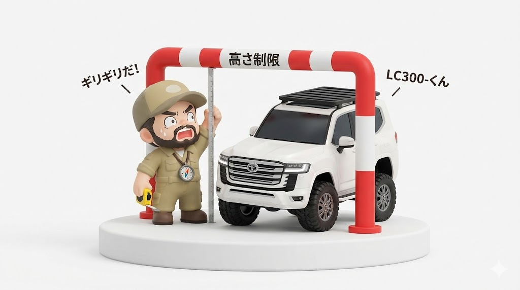 ランクル300ルーフラックの悲報｜2.1m制限と風切り音の正解