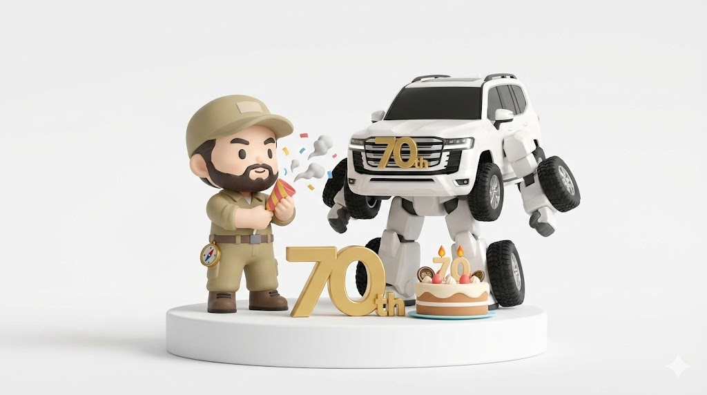 【悲報】ランクル300に70周年車なし。記念パーツ品番と現実