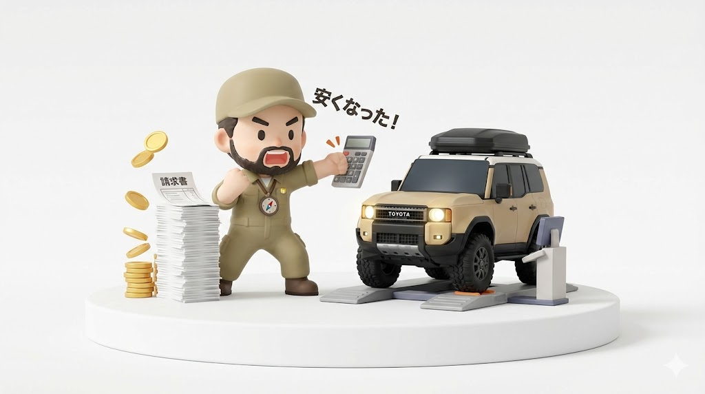 ランクル車検費用の真実｜ディーラー20万は高い？10万浮かす正解