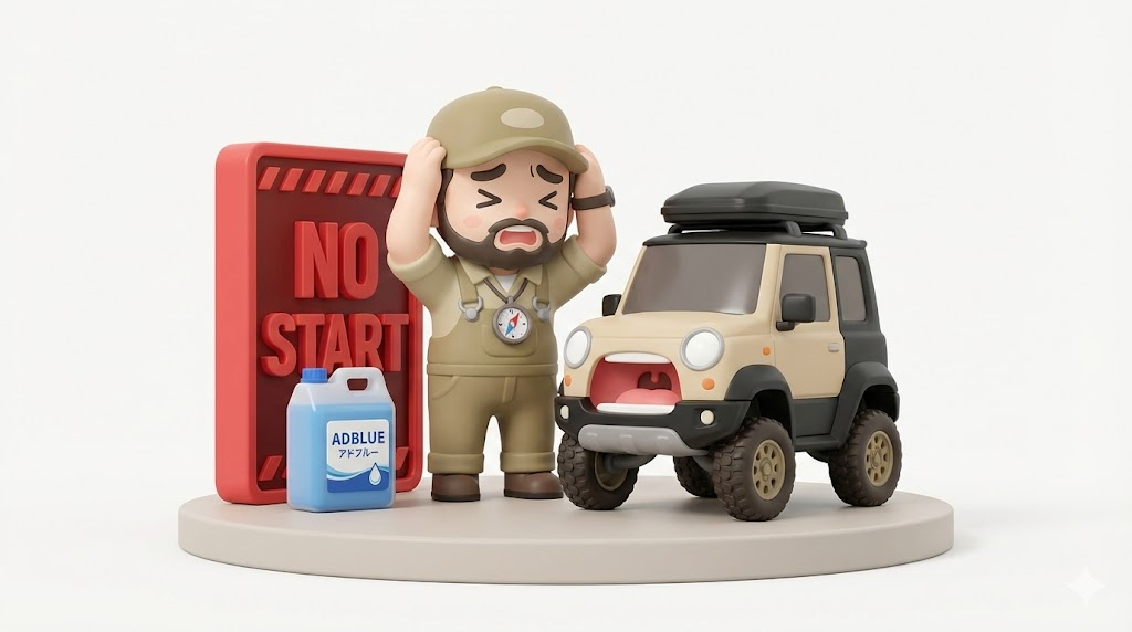 ランクル250「アドブルー」補充と残量確認｜無視すると再始動不可
