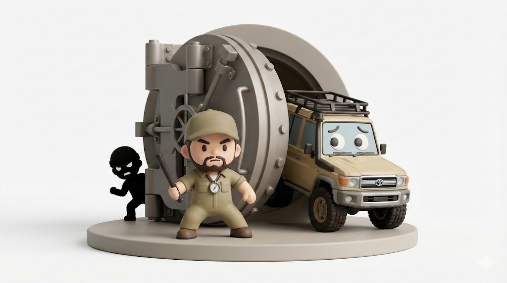 ランクル70盗難対策｜IGLAと物理ロックで死守せよ【再再販/旧車】