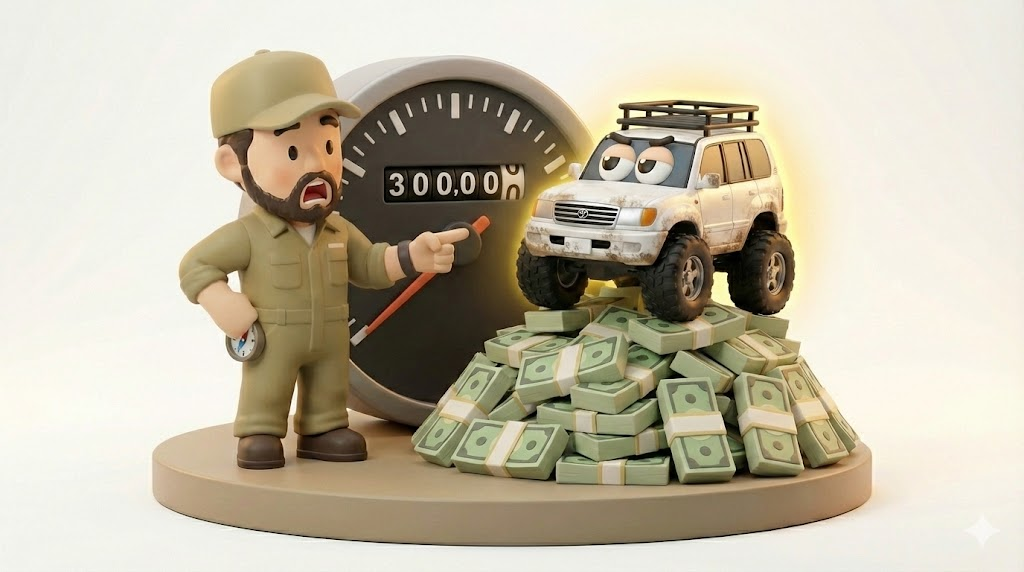 【暴露】ランクル100リセール｜30万kmでも高値？輸出高騰の3条件