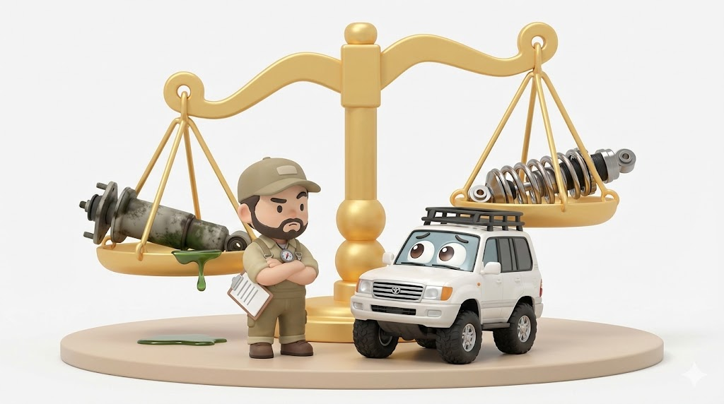 ランクル100 AHC故障｜修理50万vsバネサス化！2026最新対策