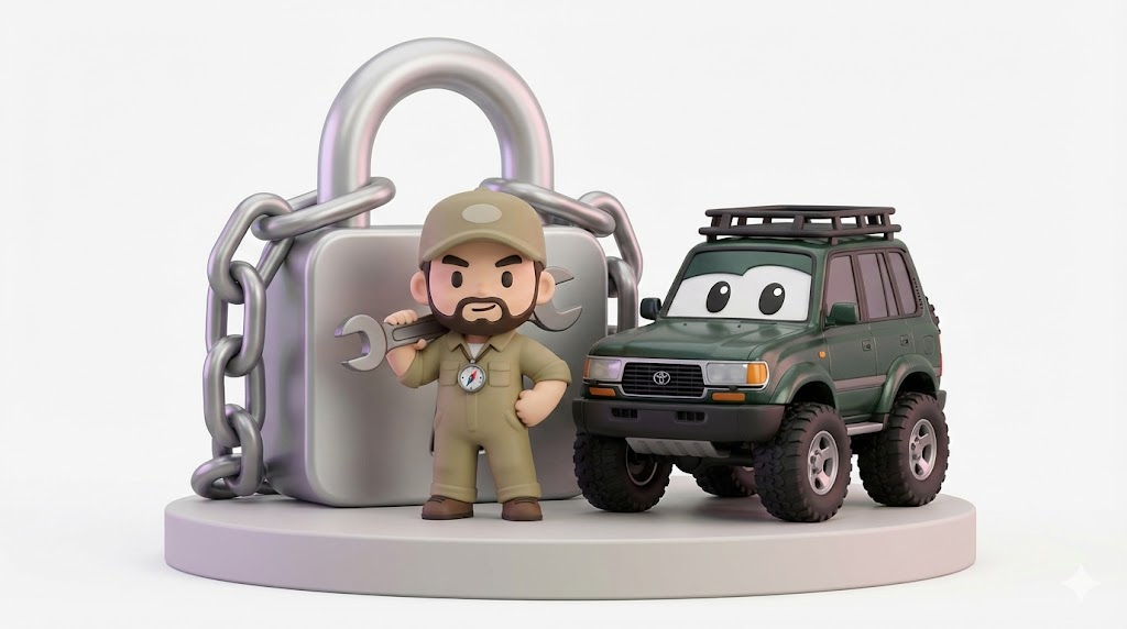 ランクル80セキュリティ｜悲報…カギ穴対策と最強物理ロック5選