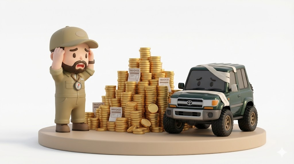 【悲報】ランクル80故障の現実｜ナックル・エアコン修理費50万