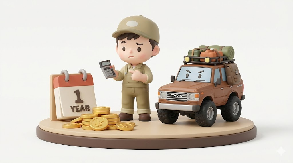 【悲報】ランクル60 1ナンバー化の罠｜税金1.7万と構造変更全費用