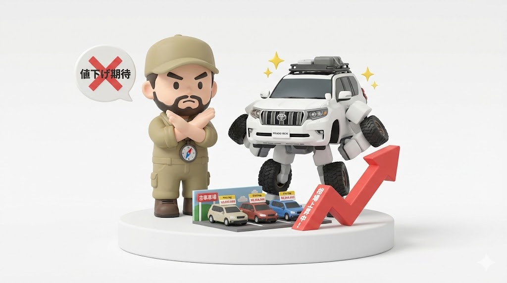 プラド150中古｜狙い目は後期？相場暴落の嘘と失敗しない鉄則