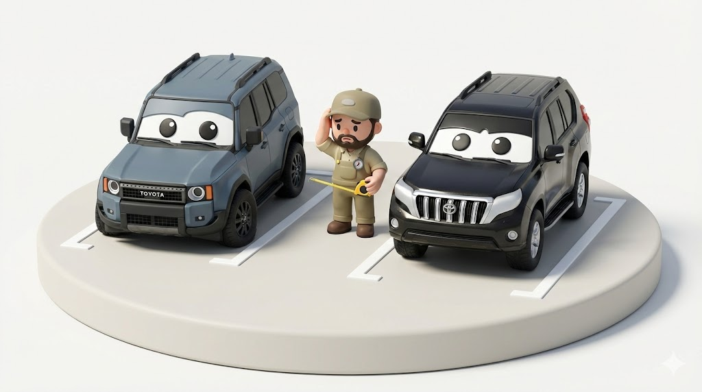 プラド150と250違い｜幅1980mmの絶望と200万の価格差