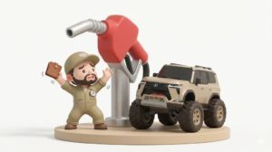 レクサスGX550燃費はリッター5km！維持費と給油地獄の現実