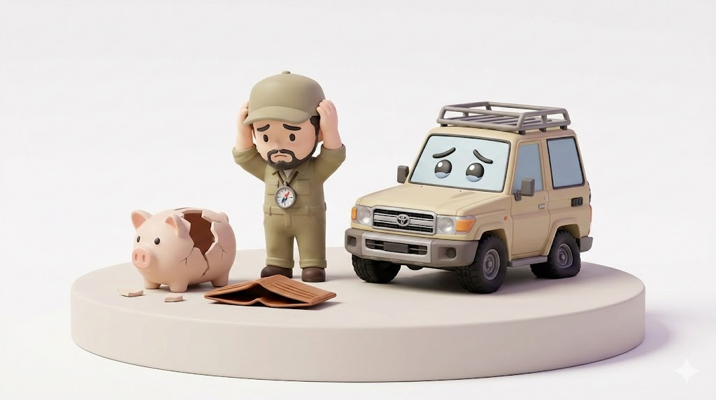 ランクル70燃費｜リッター4kmの絶望と年間17万の差額を暴露