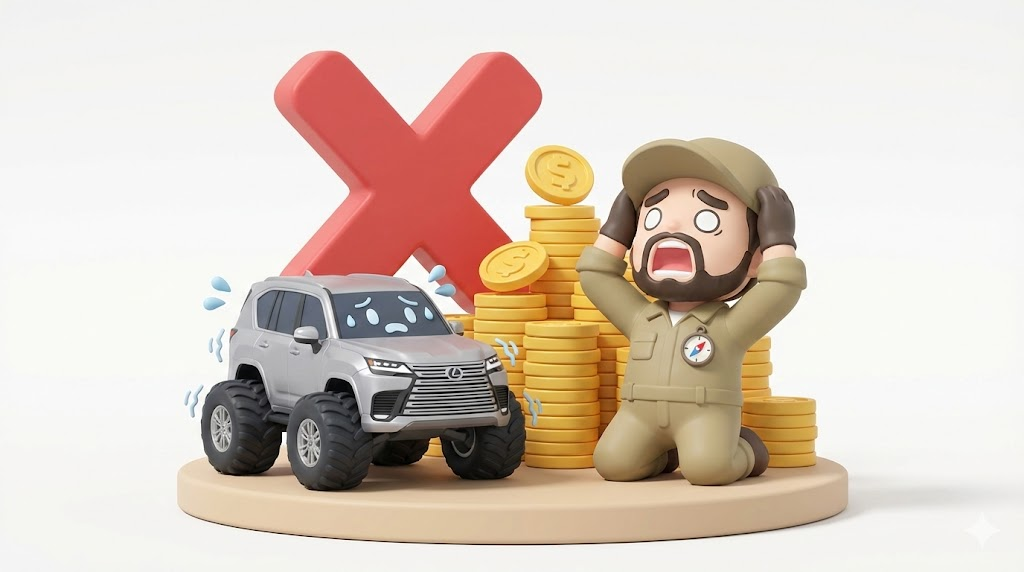 レクサスLX600維持費は年120万｜保険拒否とタイヤ代の絶望