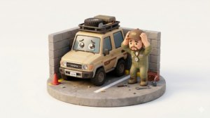 ランクル70サイズ検証【警告】駐車場で絶望する6.3mの罠