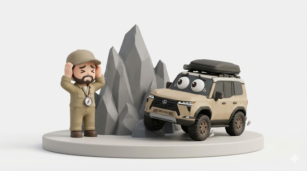 レクサスGXオフロードの罠｜修理費30万？E-KDSSは無駄か