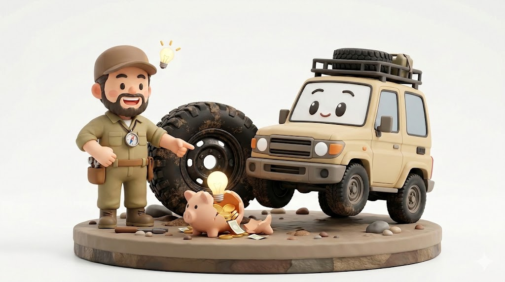 ランクル70スタッドレス【警告】見積20万に絶望した人の鉄チン術