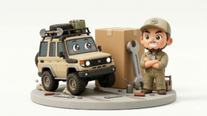 ランクル70 収納の罠【警告】修理費3万円を防ぐDIYの最終結論