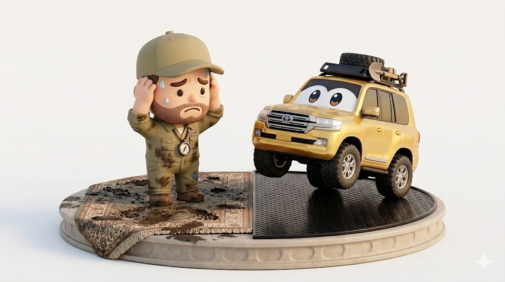 ランクル200フロアマット|純正8万は罠!3D防水ラバーの正解