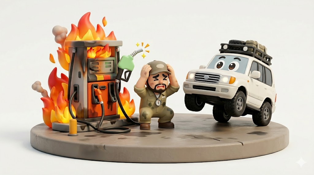 ランクル100燃費【警告】V8は街乗り4km!中古選びの最終結論