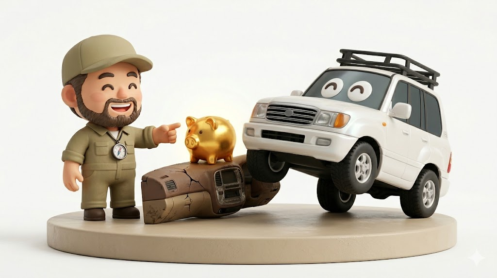 【警告】ランクル100内装の割れ地獄|20万浮かす3つの補修術