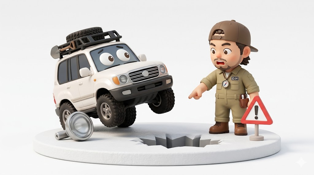 ランクル100丸目換装|検討中の方へ【暴露】50万と車検落ちの罠