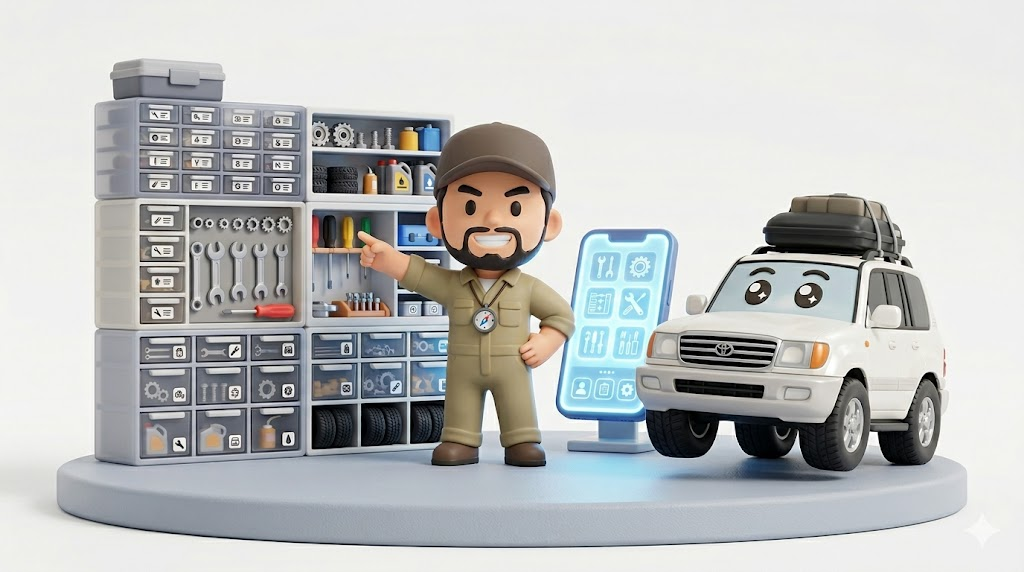 【警告】ランクル100収納の罠|3千円で作るスマホの定位置