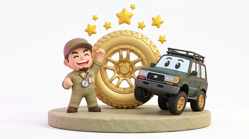 ランクル80ホイール【暴露】深リム車検落ちの罠と16インチの正解