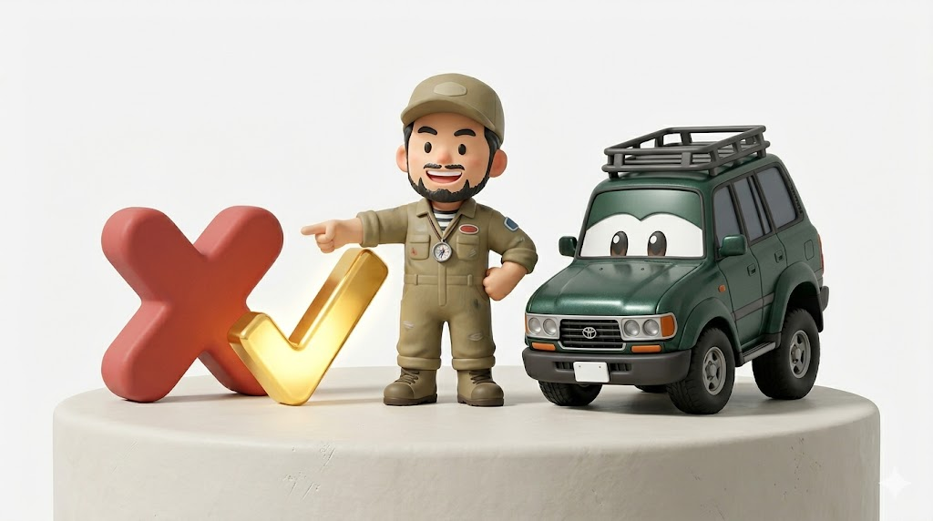 ランクル80カスタム検討者へ【警告】車検落ちを防ぐ50万の正解