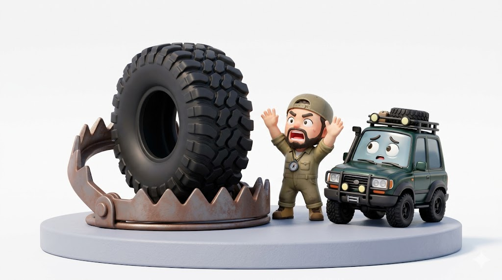 ランクル80タイヤ交換前へ【警告】35インチの罠とBFGの正解