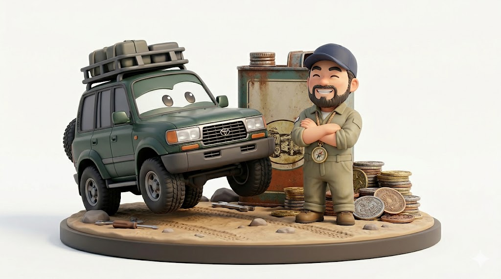 ランクル80オイル交換【警告】化学合成油で10万飛ぶ罠と粘度