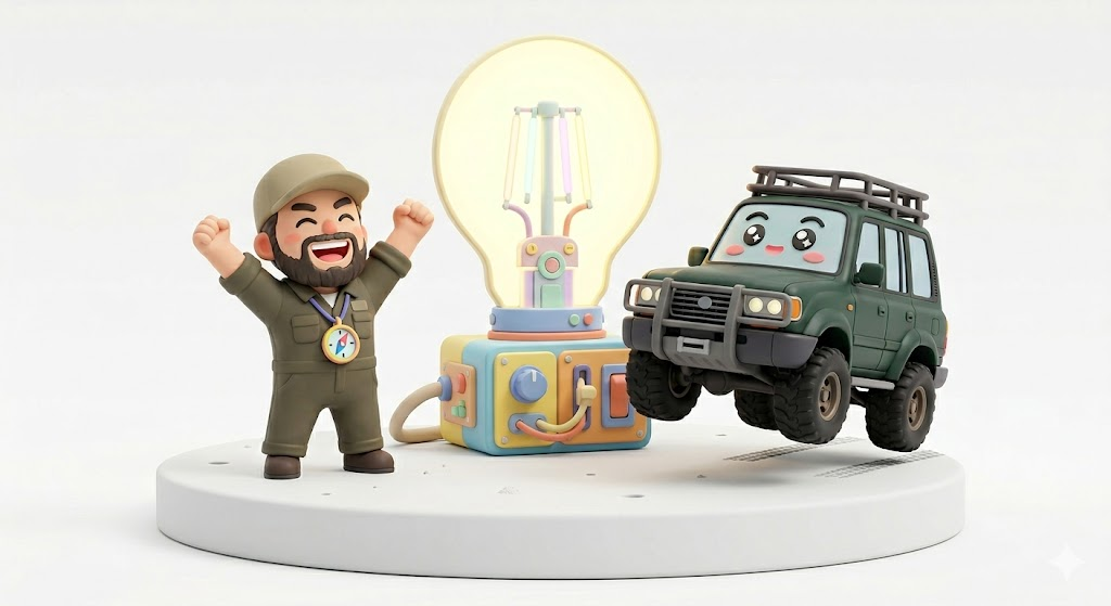 ランクル80ヘッドライト【警告】干渉で2万円損するLED化の罠