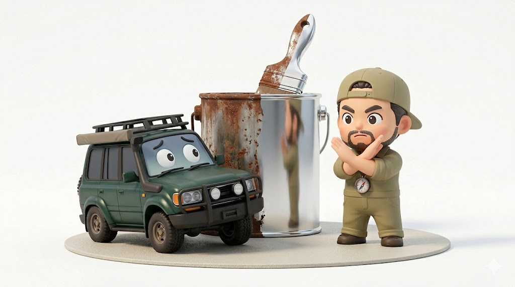 ランクル80全塗装の費用相場｜ウェザーストリップ交換と防錆