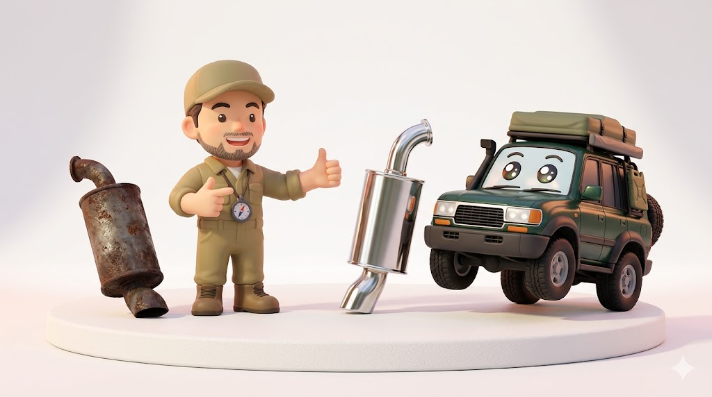 【車検前】ランクル80マフラー交換の罠｜10万で錆を絶つ最終結論