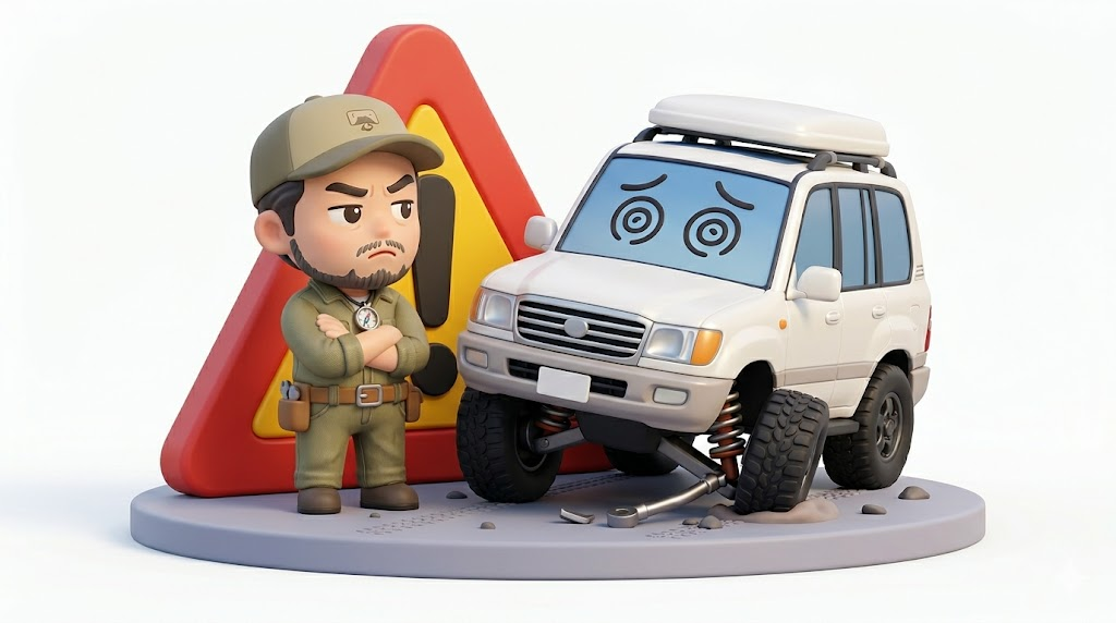 ランクル100リフトアップ費用｜25万以下は地獄の乗り心地