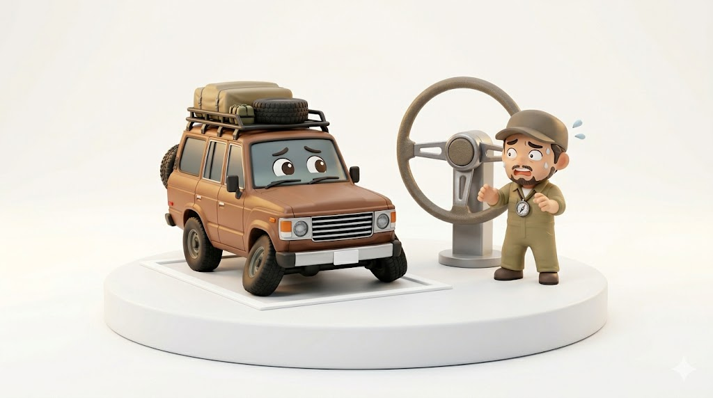 ランクル60サイズ悲報｜ナローの全幅1800mmでも駐車場は地獄