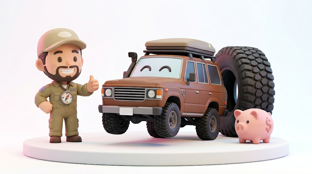 【警告】ランクル60タイヤ｜細身ホワイトレターで10万損しない掟