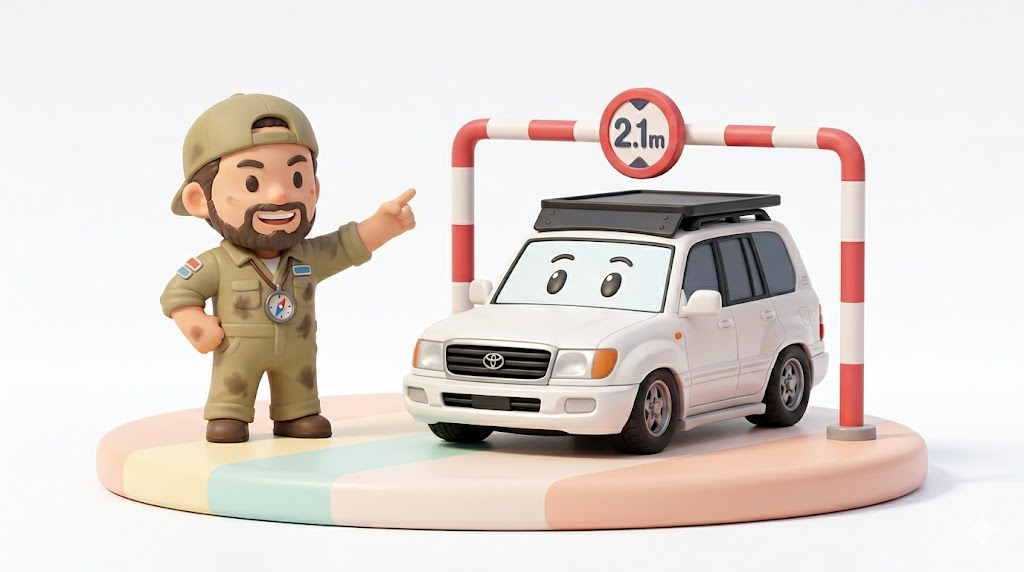 ランクル100ルーフラックの罠｜2.1m制限と爆音地獄の最終結論