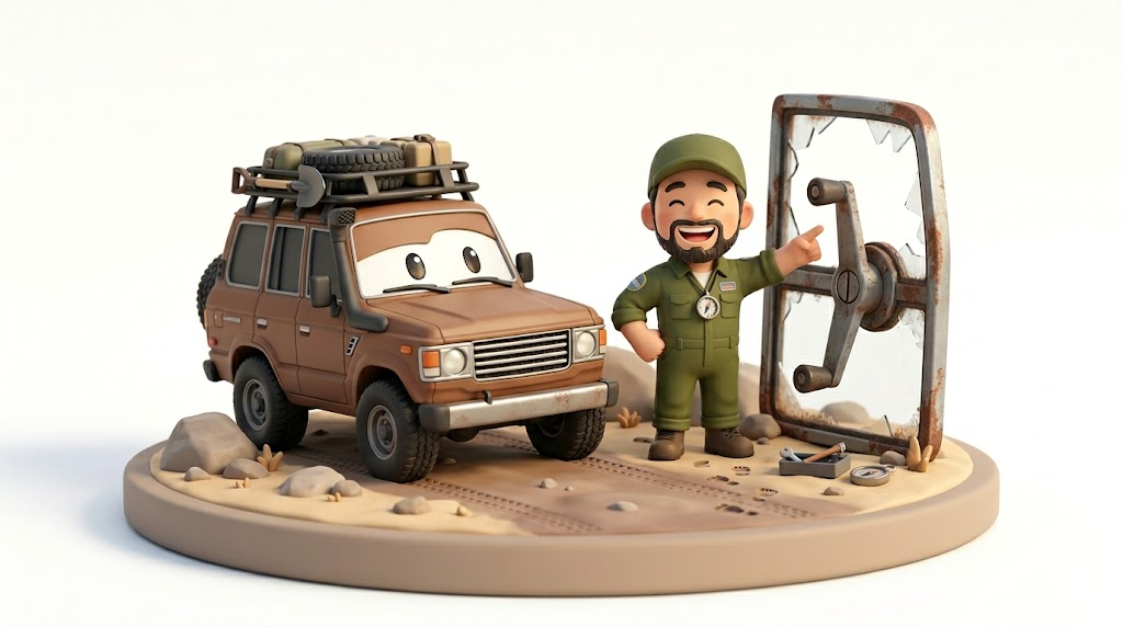 ランクル60パワーウィンドウ【悲報】遅い原因と5万円修理の罠